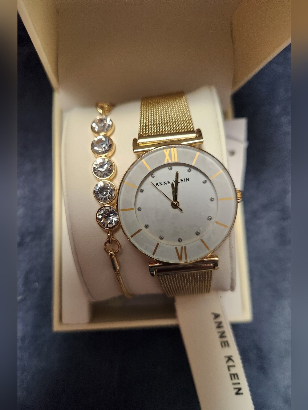 ANNE KLEIN WATCH SET, WITH BRACELET,  MACY'S, NEW, WORK
